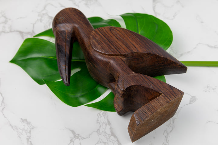 Pelican Figurine, Wood Carving