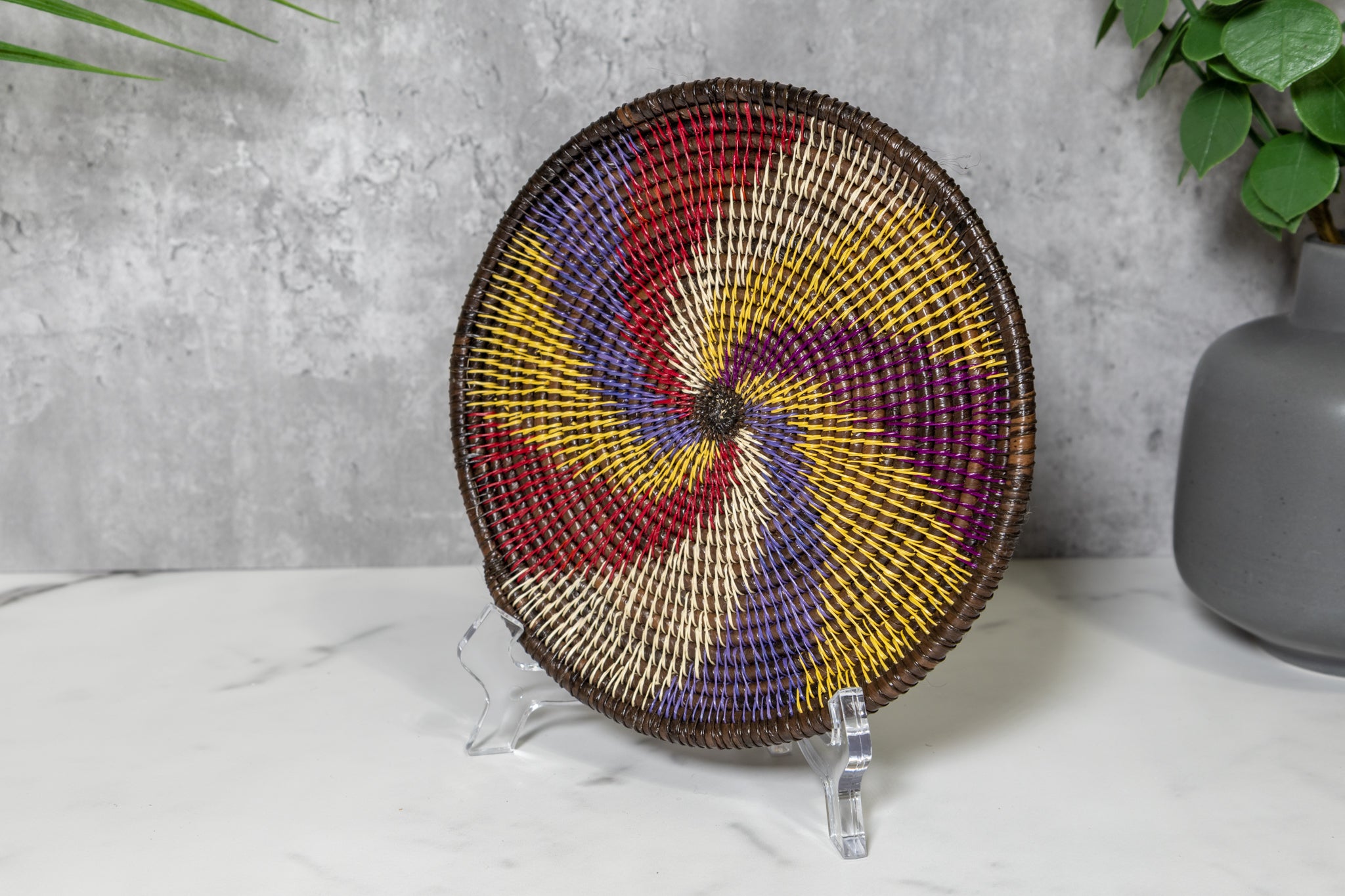 Spindle Spiral Windmill Basket Plate