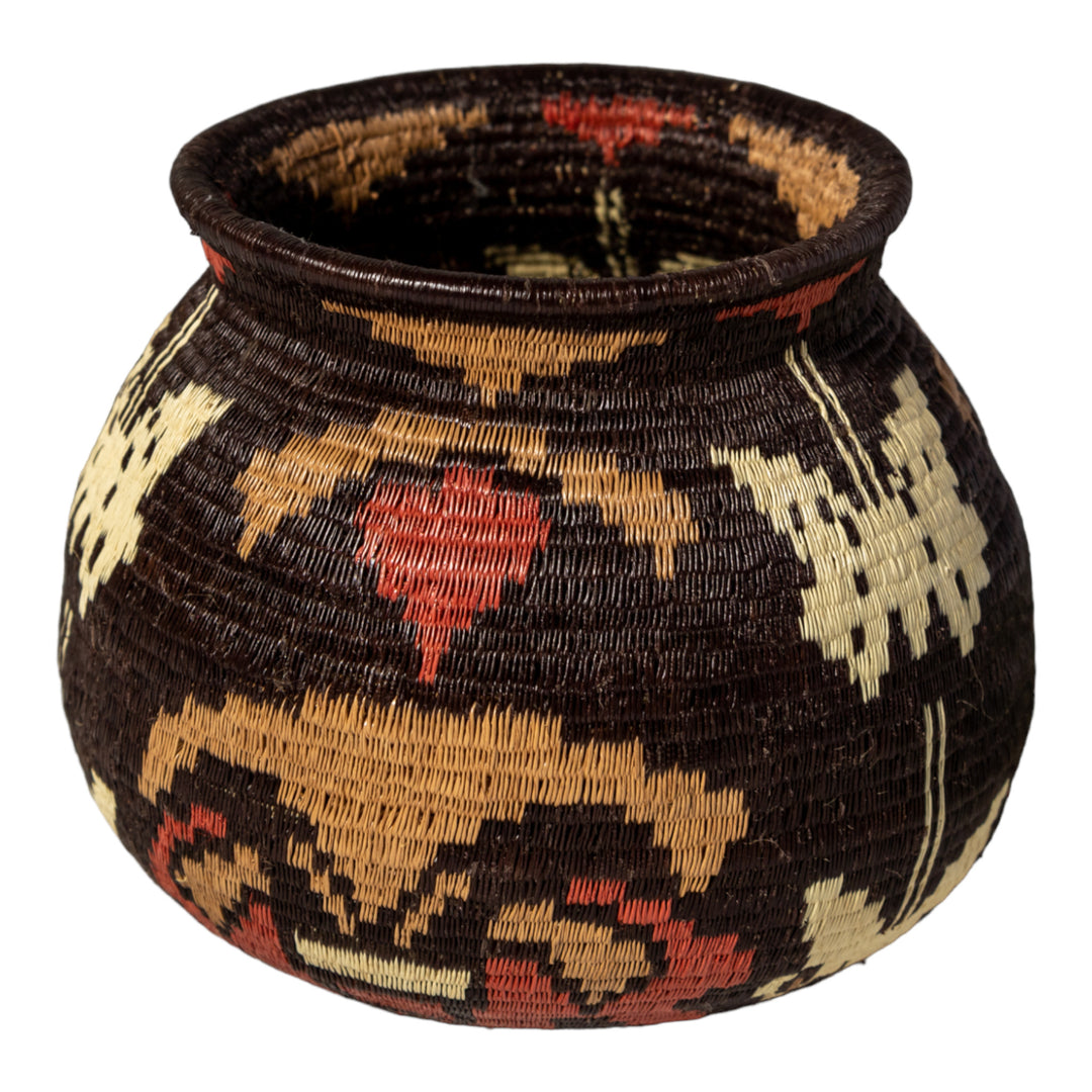 Extraordinary Butterfly And Floral Woven Basket