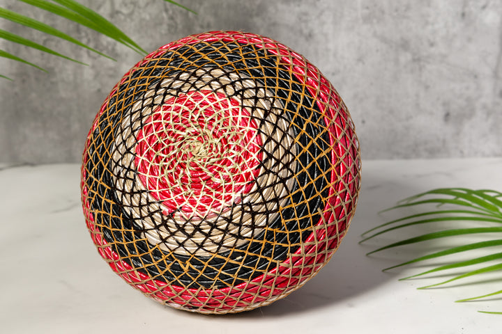 Silver Fish Net Woven Basket