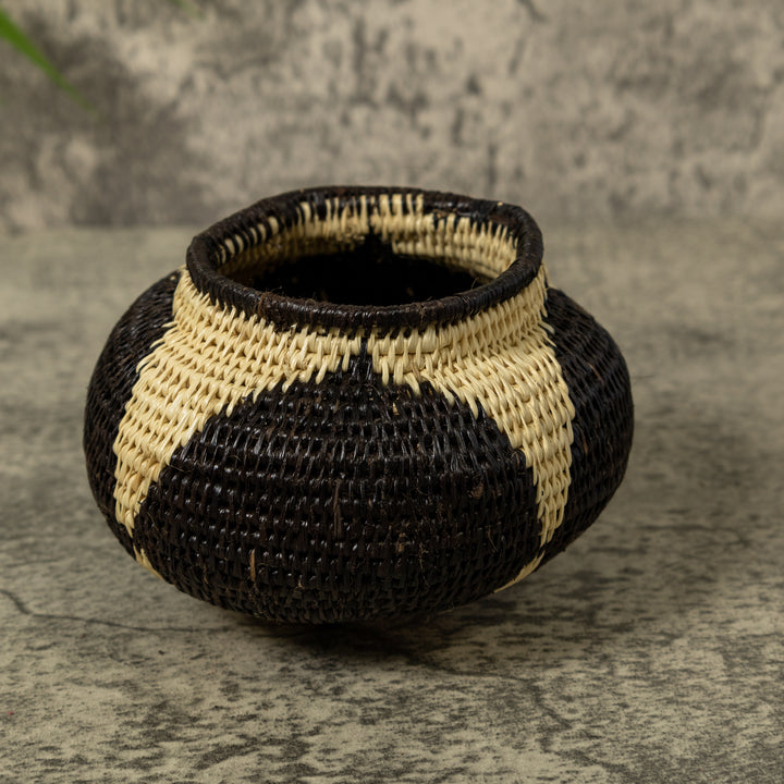 Black And White Star Rainforest Basket
