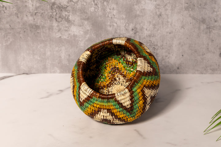 Surfing Waves Woven Basket With Top