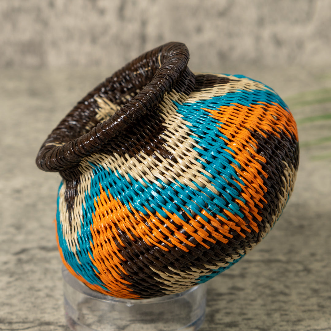 Aqua Ocean Waves Rainforest Basket