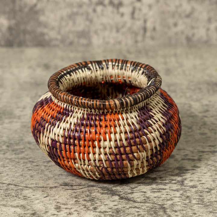 Small Orange Flower Rainforest Basket