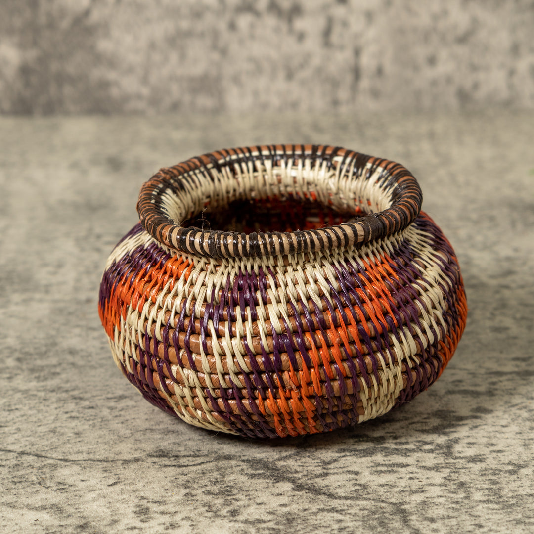 Small Orange Flower Rainforest Basket