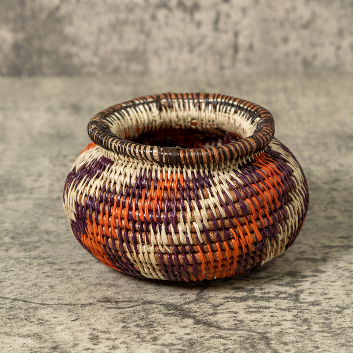 Small Orange Flower Rainforest Basket