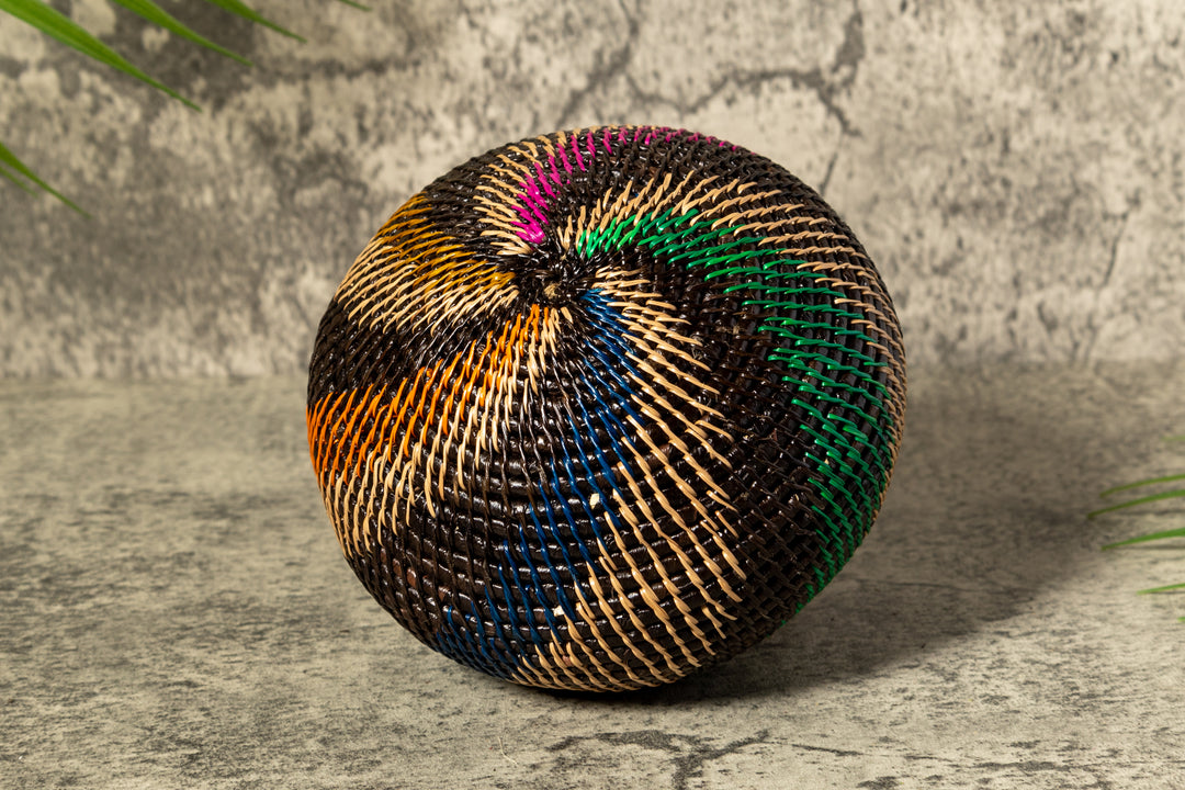 Jungle Mystic Woven Basket With Top
