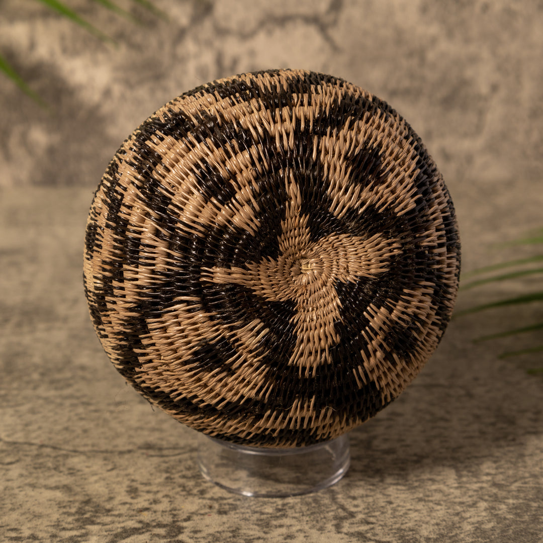 Brown And Black Criscross Rainforest Basket