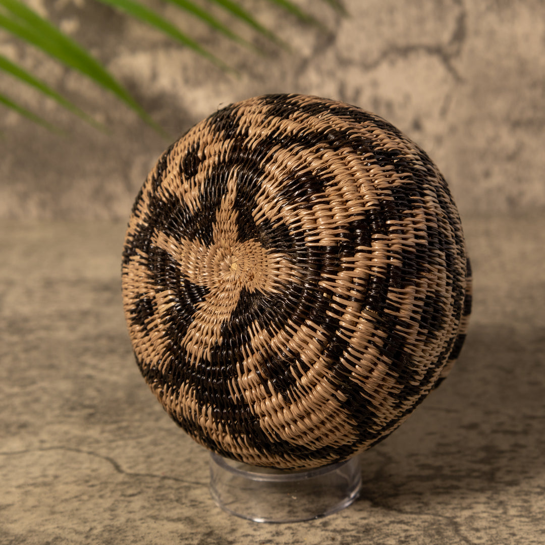 Brown And Black Criscross Rainforest Basket