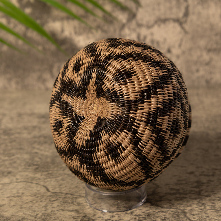 Brown And Black Criscross Rainforest Basket