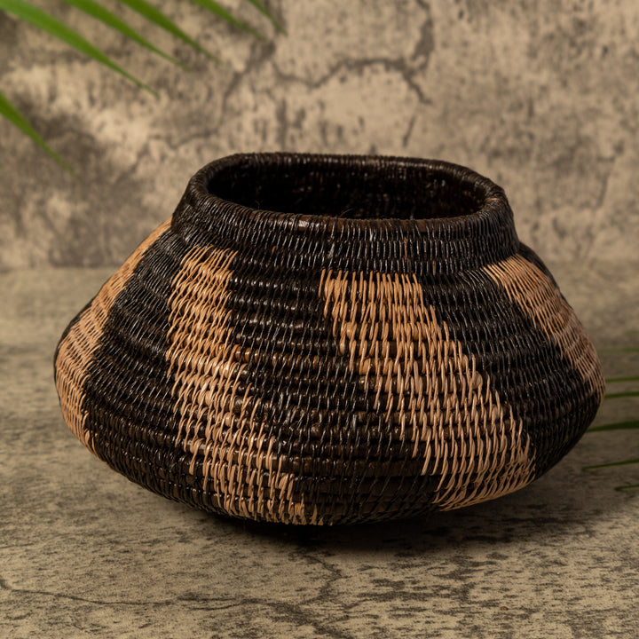 Black And Brown Swish Rainforest Basket