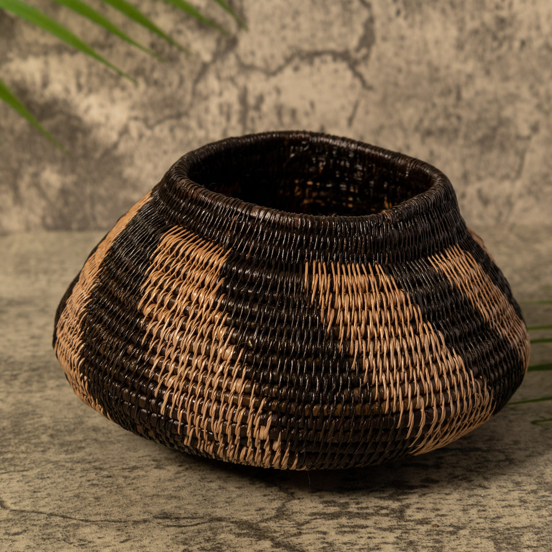 Black And Brown Swish Rainforest Basket