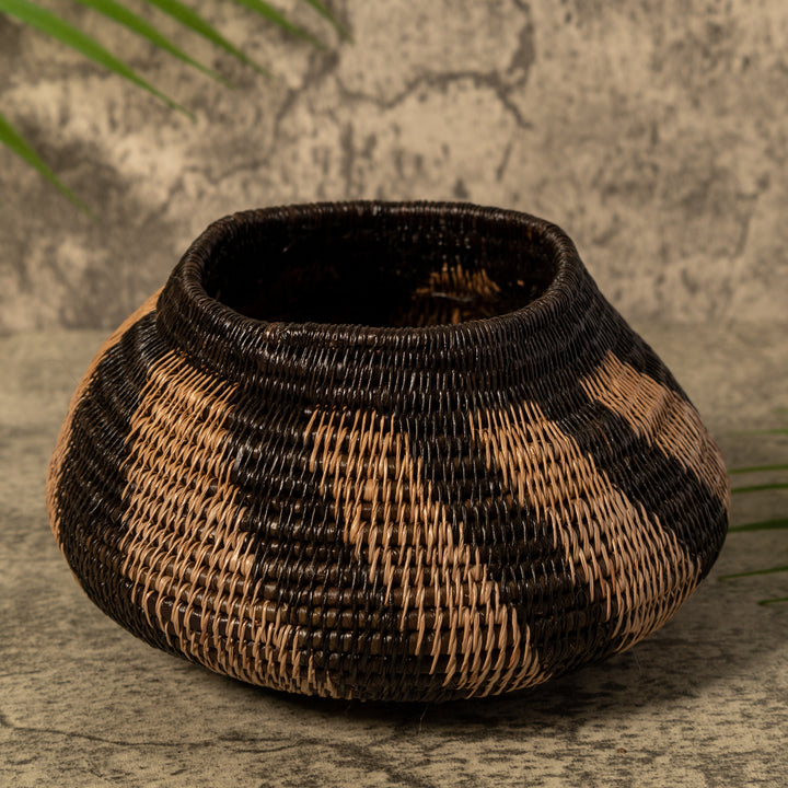 Black And Brown Swish Rainforest Basket