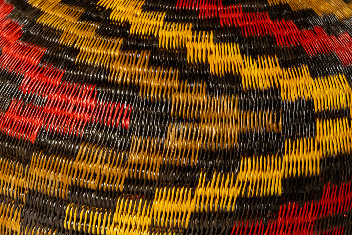 ZigZag Flames Of Fire Woven Basket