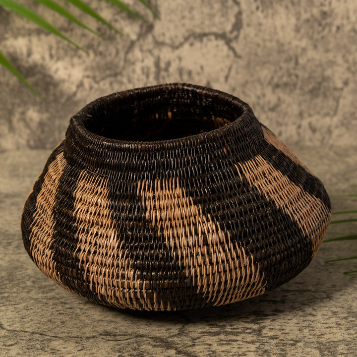 Black And Brown Swish Rainforest Basket