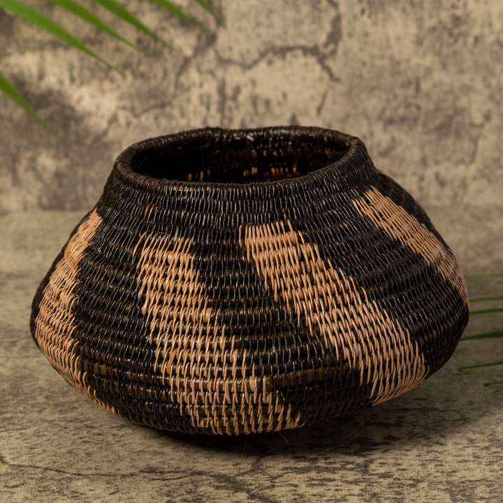 Black And Brown Swish Rainforest Basket