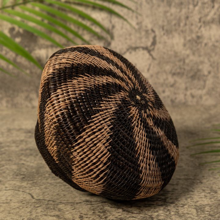 Black And Brown Swish Rainforest Basket
