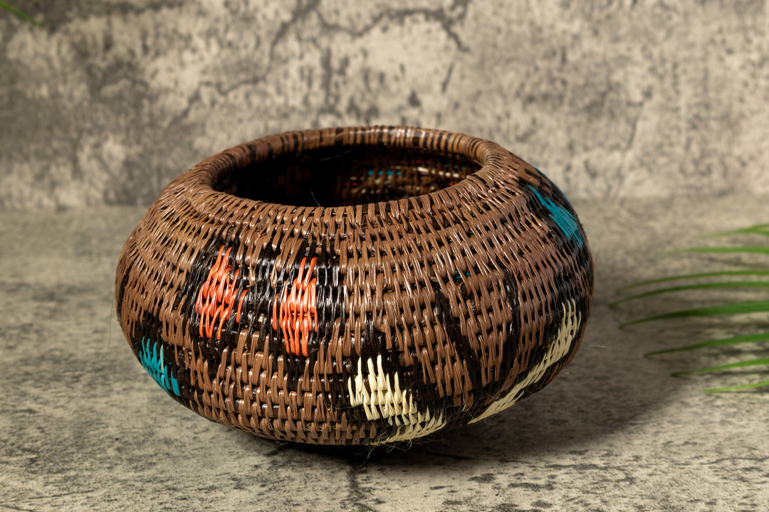 Odyssey Butterfly Woven Basket With Top
