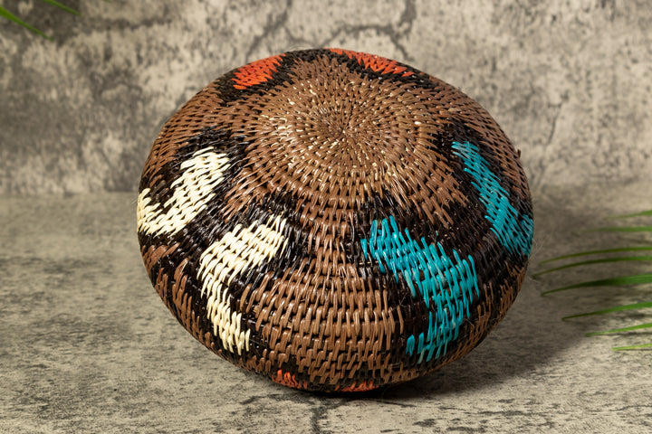 Odyssey Butterfly Woven Basket With Top