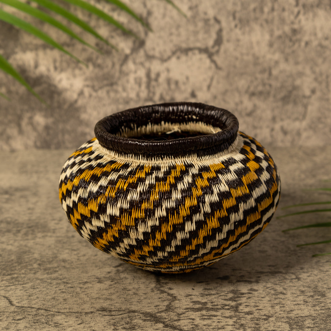 Gold Jungle Jewel Swirl Rainforest Basket