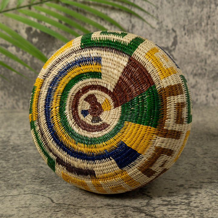 Multi-Color Horseshoe Rainforest Basket