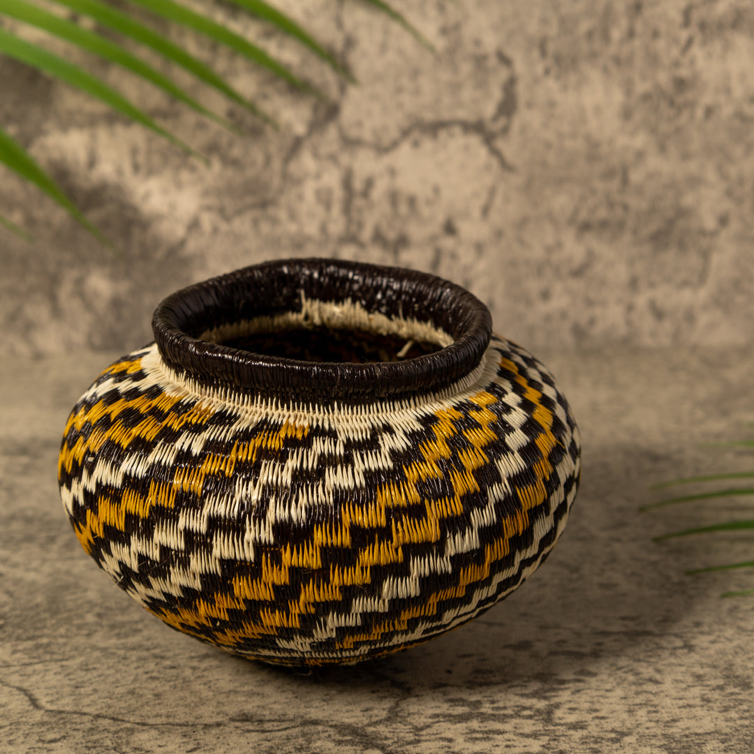 Gold Jungle Jewel Swirl Rainforest Basket