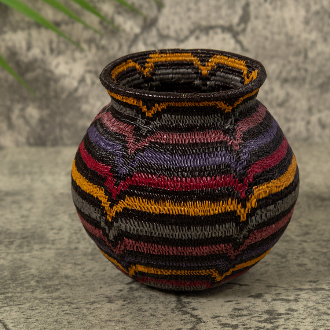 Multi-Color Swirl Rainforest Basket