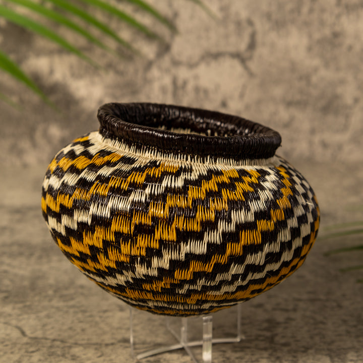 Gold Jungle Jewel Swirl Rainforest Basket