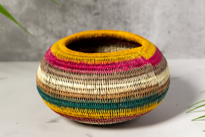 Rainbow Colors Basket With Top