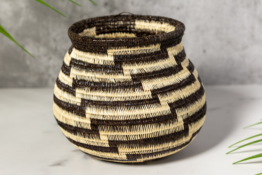 Black And White Staircase Rainforest Basket