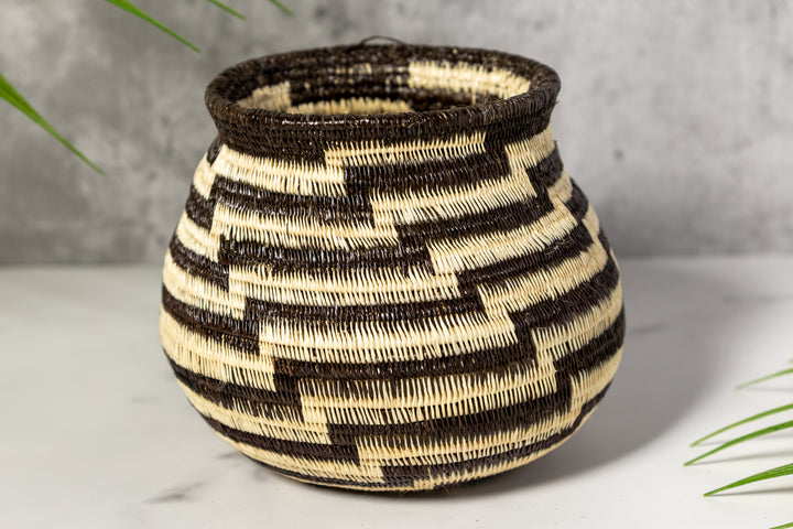 Black And White Staircase Rainforest Basket