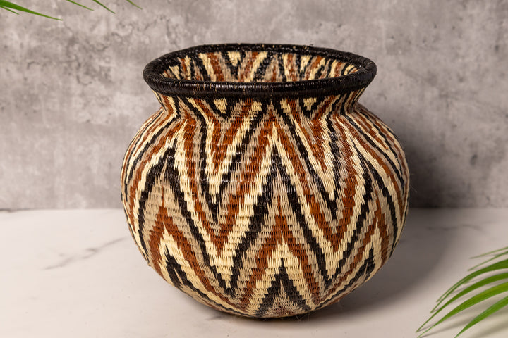 ZigZag Chevron Rainforest Basket