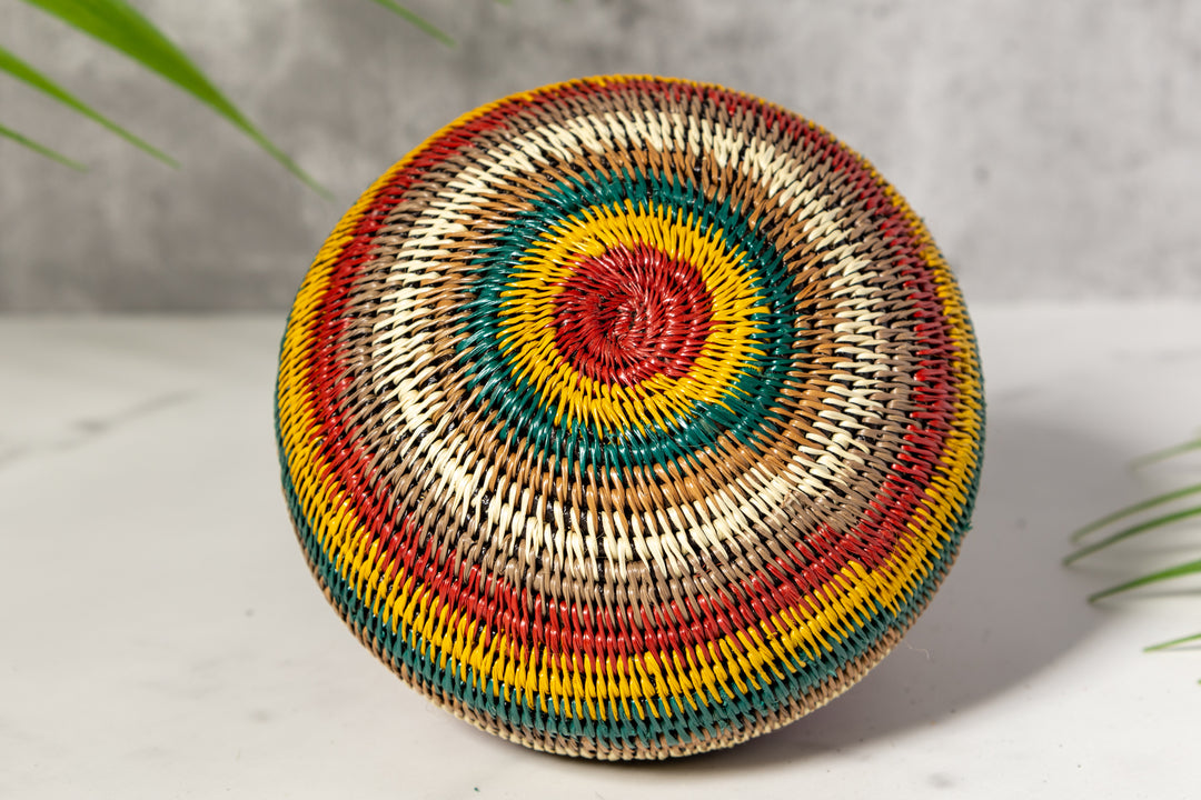 Rainbow Colors Basket With Top