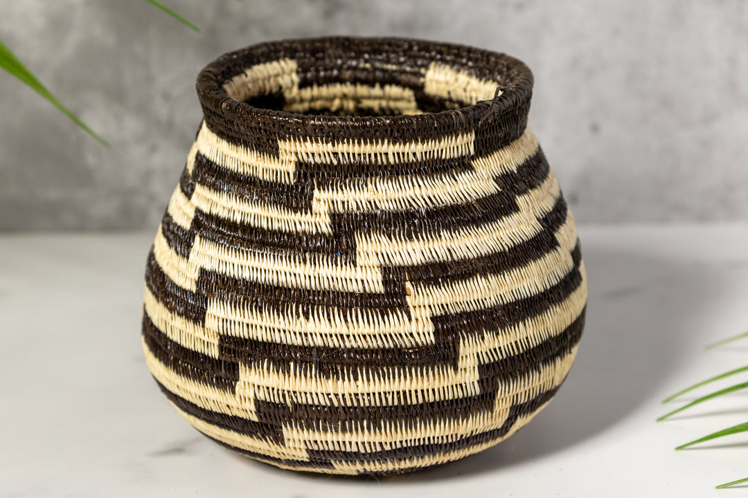 Black And White Staircase Rainforest Basket