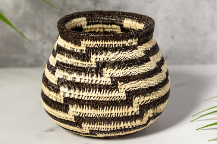 Black And White Staircase Rainforest Basket