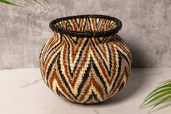 ZigZag Chevron Rainforest Basket