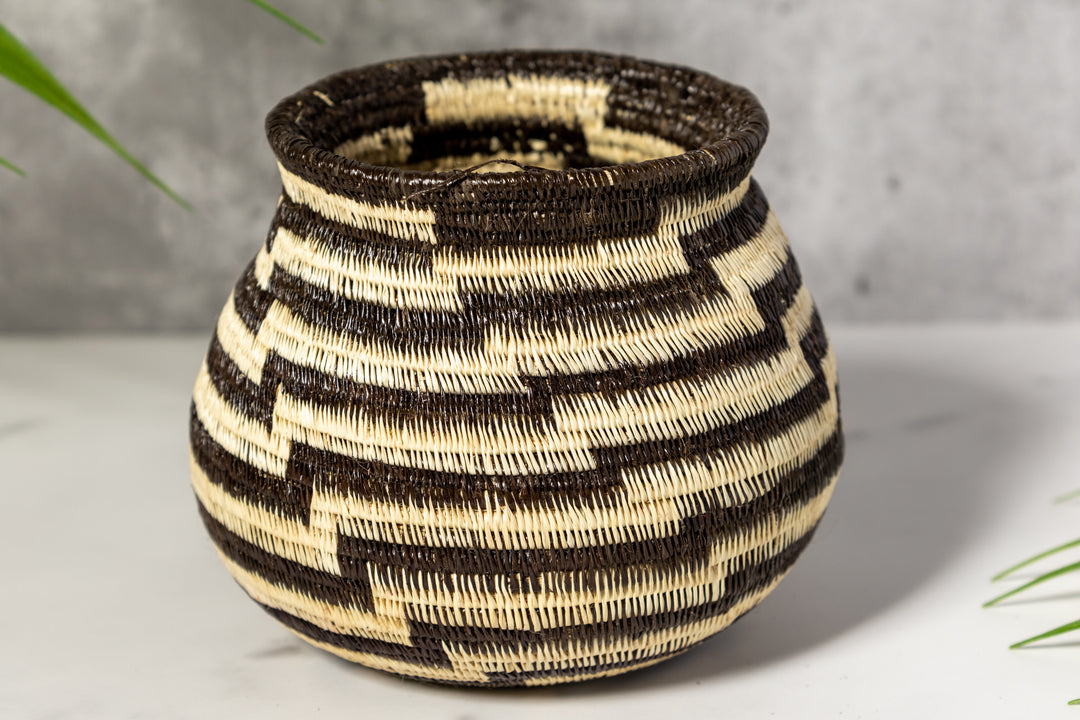 Black And White Staircase Rainforest Basket