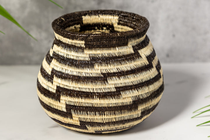 Black And White Staircase Rainforest Basket