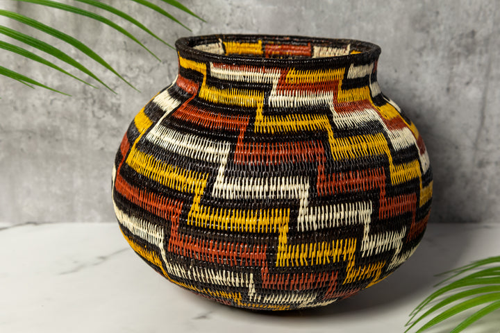 Coral Snake Woven Basket