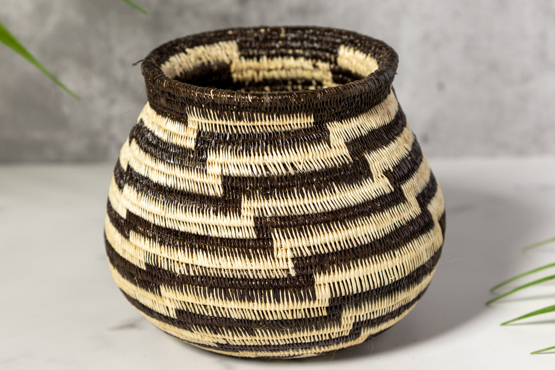 Black And White Staircase Rainforest Basket