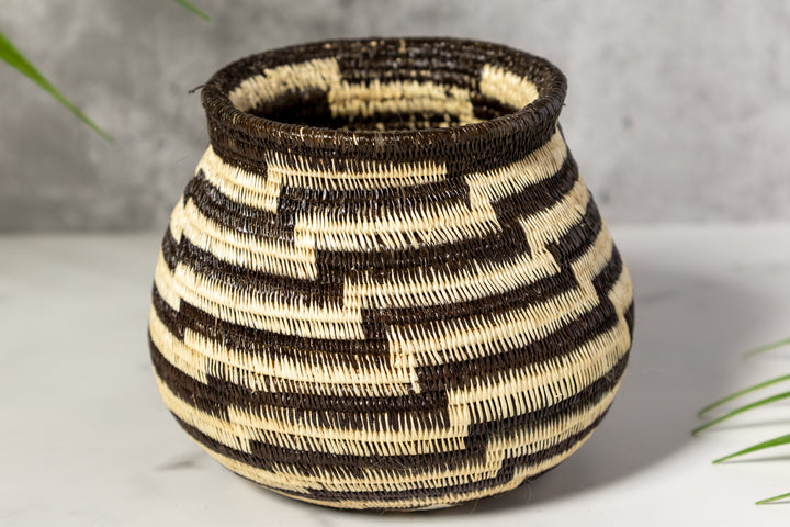 Black And White Staircase Rainforest Basket