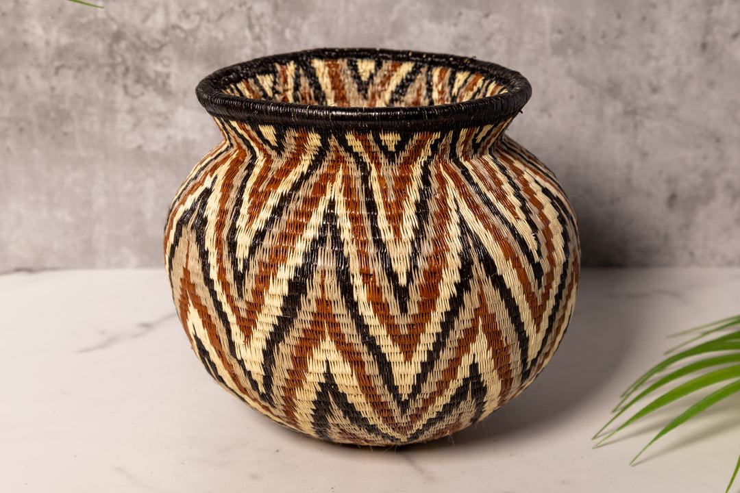 ZigZag Chevron Rainforest Basket