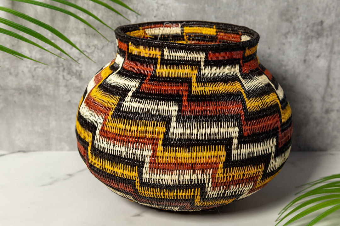 Coral Snake Woven Basket