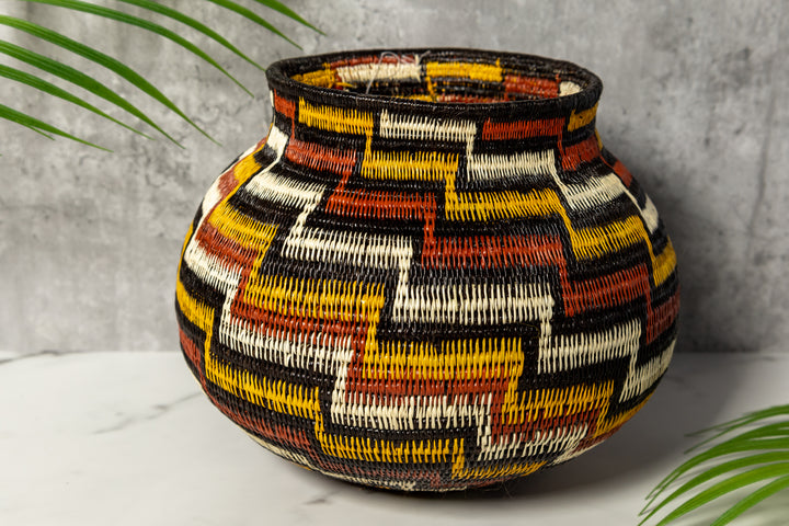 Coral Snake Woven Basket