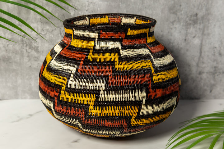 Coral Snake Woven Basket