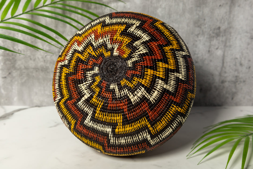 Coral Snake Woven Basket