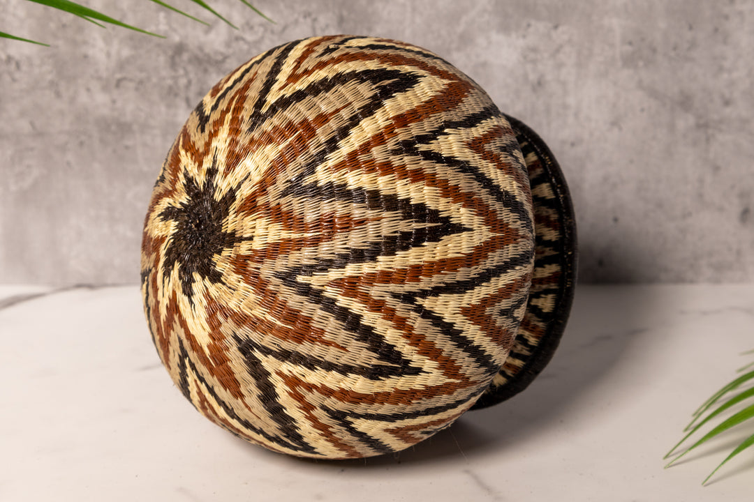 ZigZag Chevron Rainforest Basket