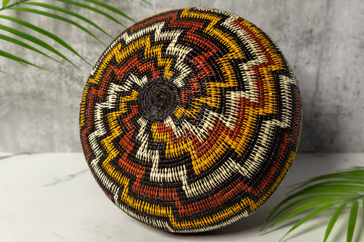 Coral Snake Woven Basket