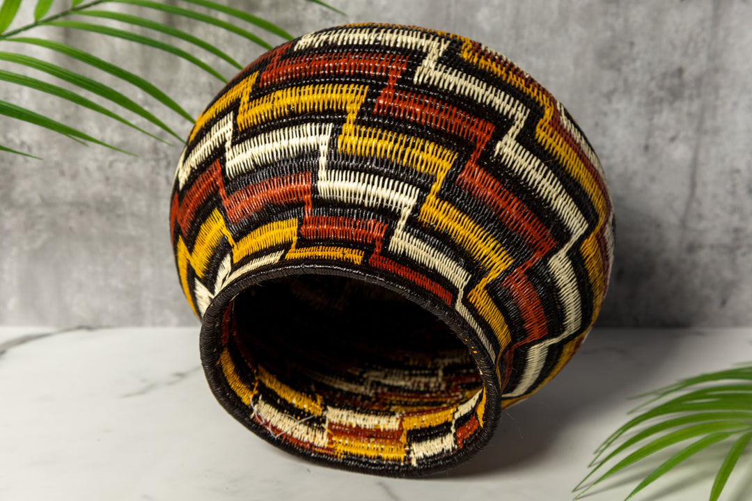 Coral Snake Woven Basket
