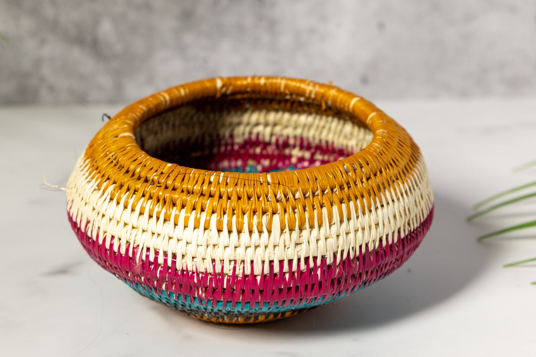 Rainbow Colors Basket With Top